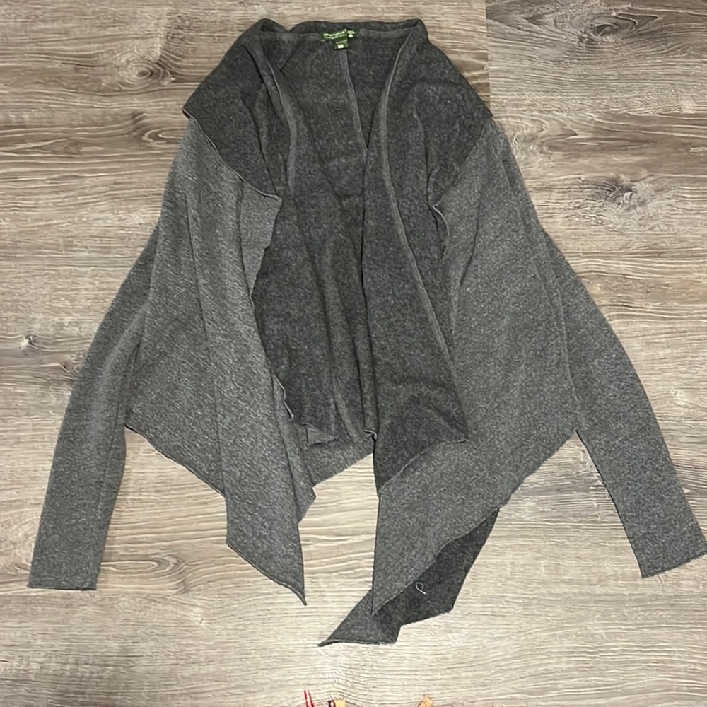 Alternative Apparel Alternative Earth Asymmetrical Drape Sweatshirt Cardigan
